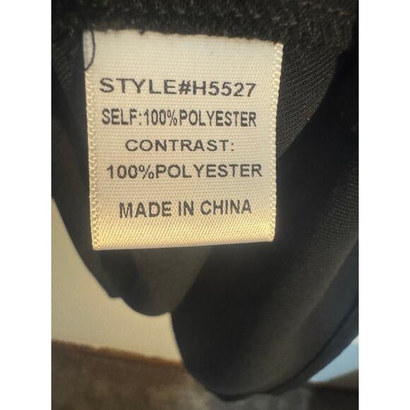 Jodilf Women’s Dress Large Black Sheath Semi Formal Sheer Long Sleeve V-Neck - Picture 5 of 6